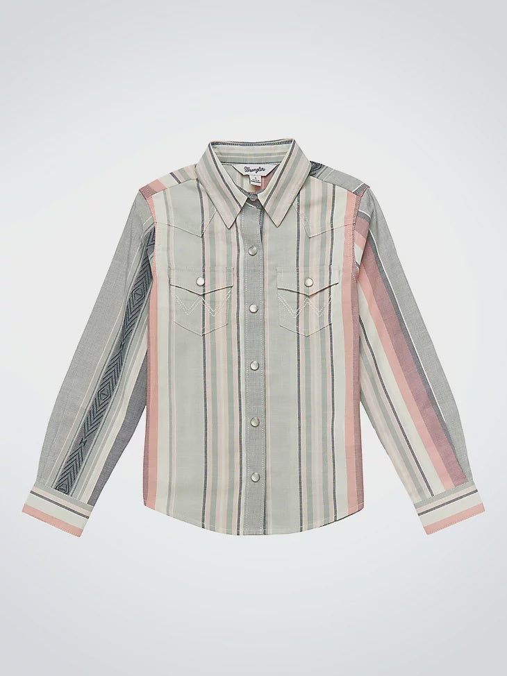 GIRLS WRANGLER STRIPED MULTI COLOR SHIRT