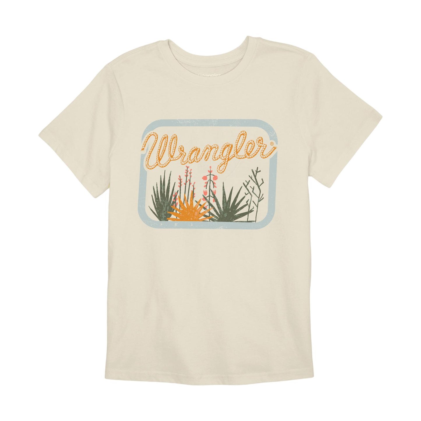 LADIES FLORAL WRANGLER TEE