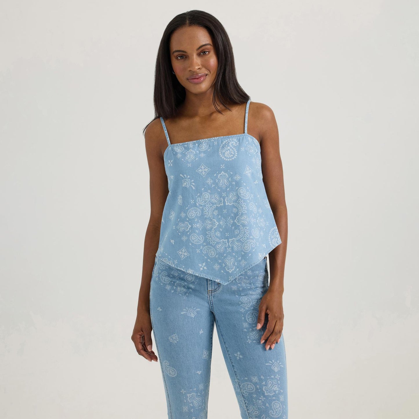 LADIES WRANGLER RETRO BANDANA TANK TOP -20% OFF