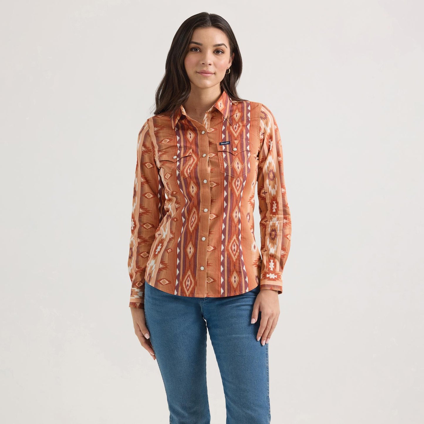 LADIES WRANGLER RETRO CHECOTAH SHIRT