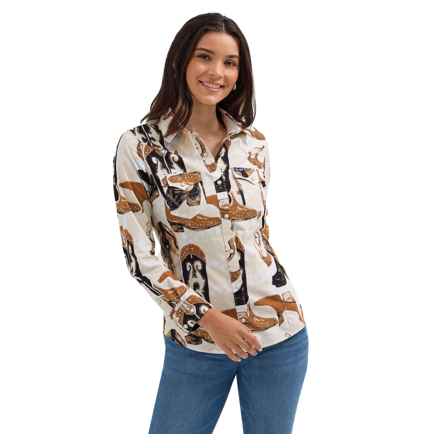WRANGLER LADIES VINTAGE BOOT SNAP SHIRT