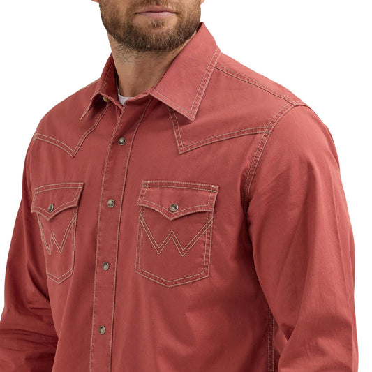 MENS RETRO MODERN FIT SNAP SHIRT- SUNSET