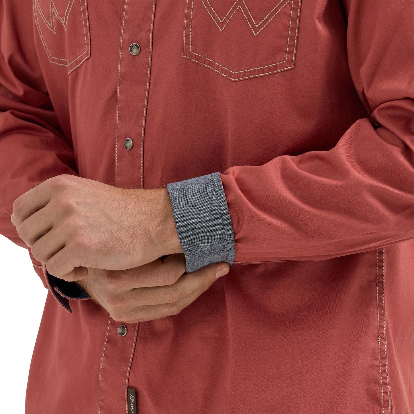 MENS RETRO MODERN FIT SNAP SHIRT- SUNSET