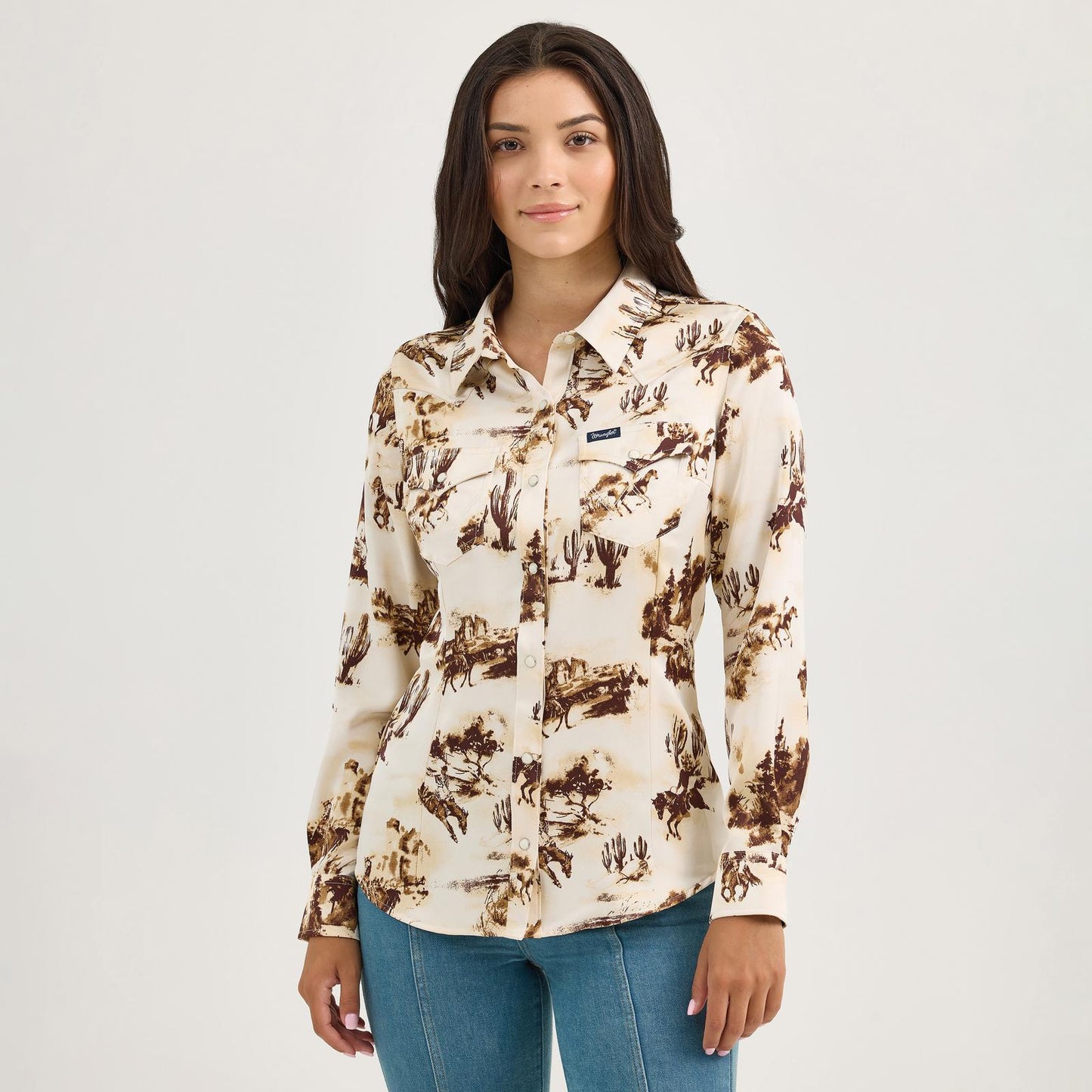 LADIES RETRO WESTERN VINTAGE SHIRT