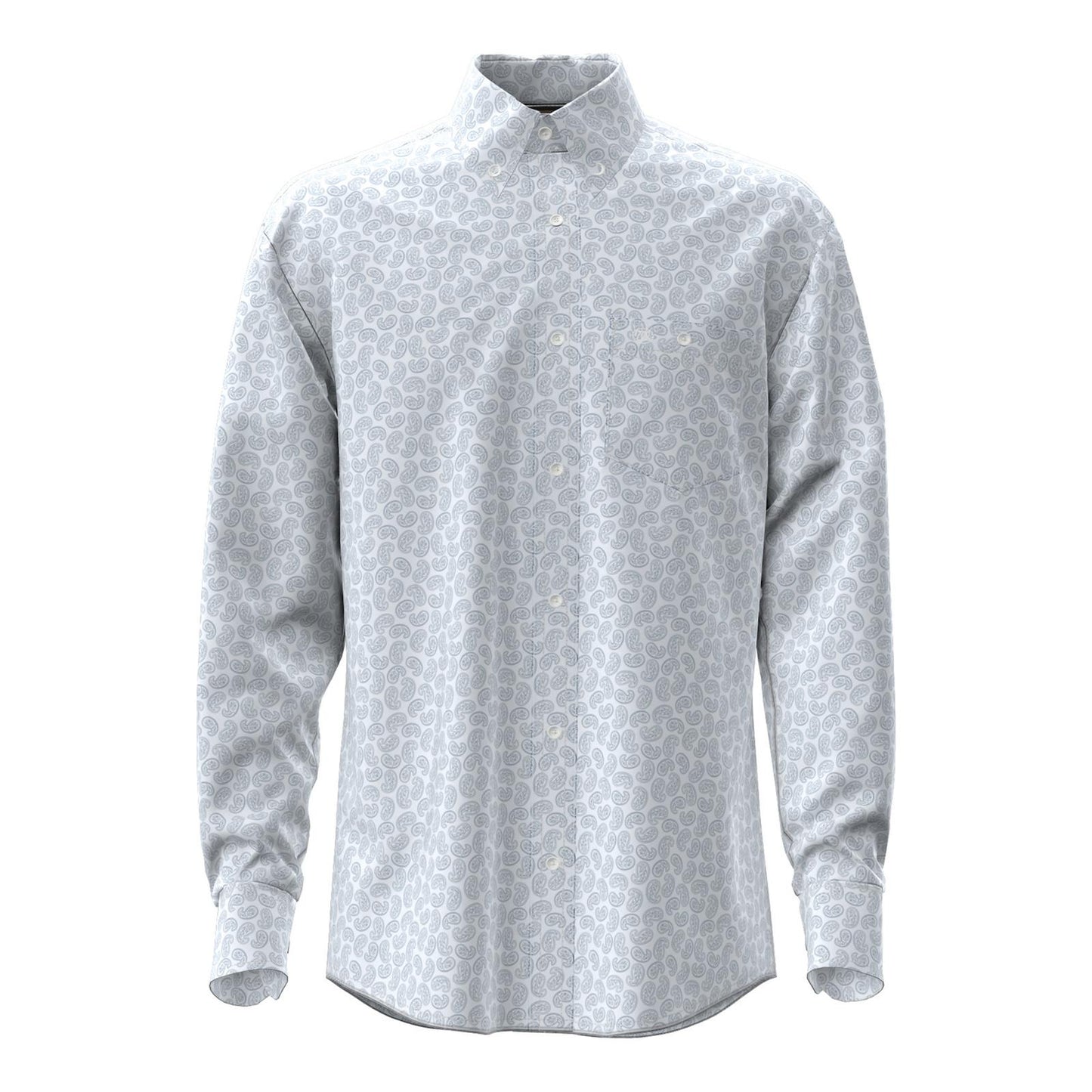 MENS WRANGLER CLASSIC WHITE/BLUE SHIRT