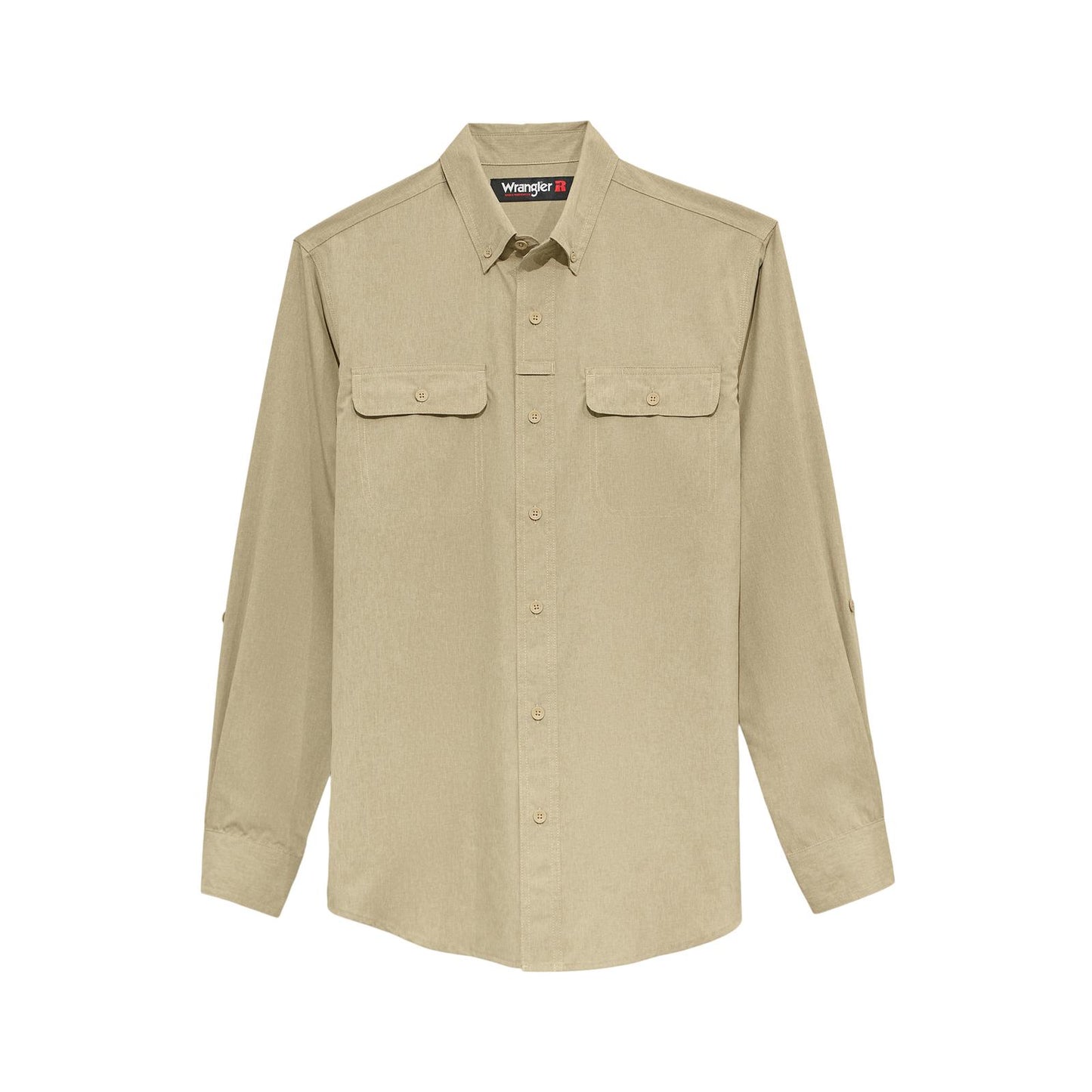 MENS WRANGLER RIGGS KHAKI WORKSHIRT