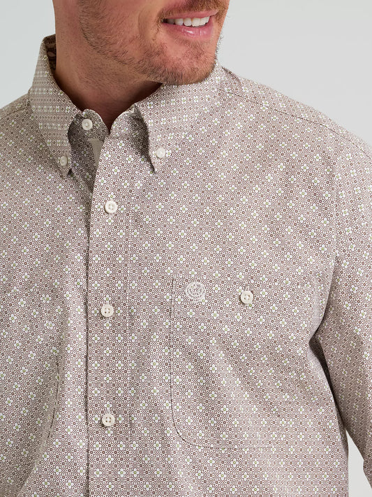 MENS GEORGE STRAIGHT WALNUT SHORT SLEEVE SHIRT