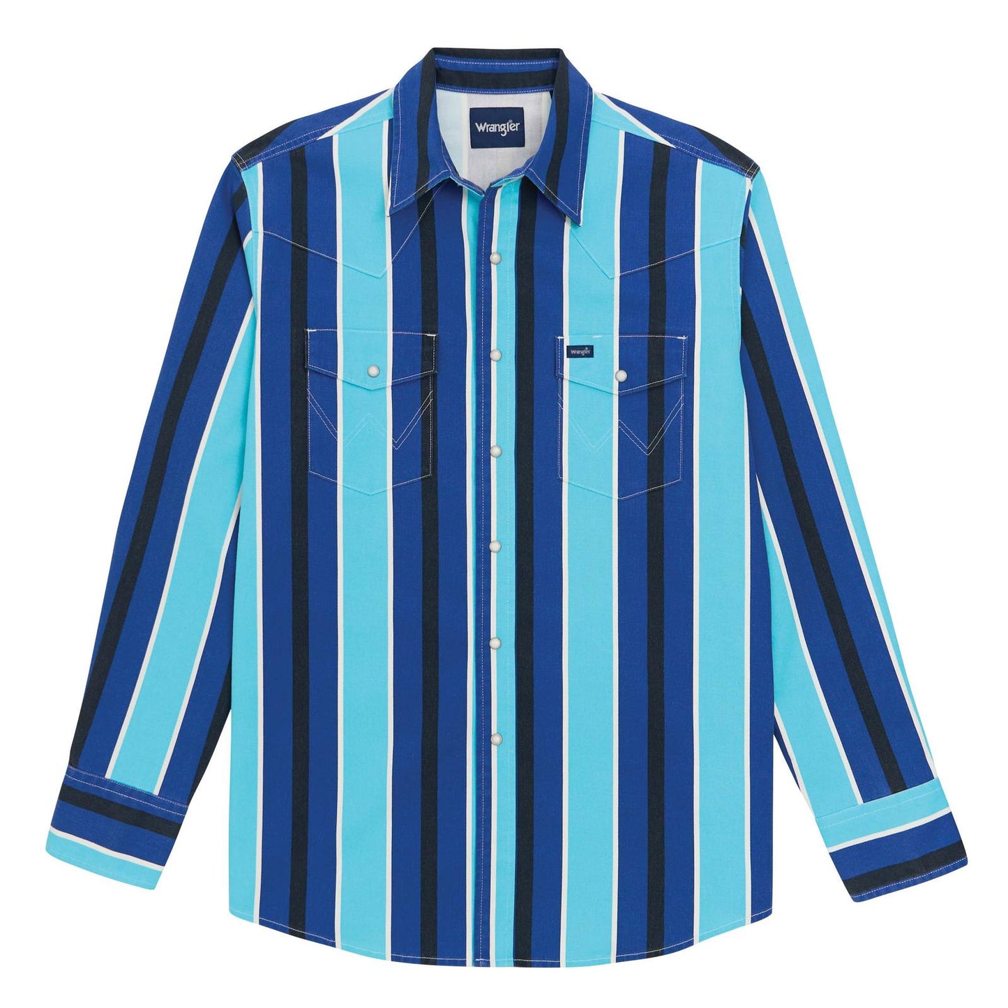 MENS VINTAGE STYLE BLUE STRIPED SHIRT