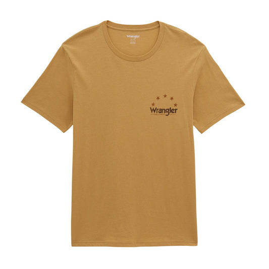MENS WRANGLER YELLOW LONGHORN TSHIRT