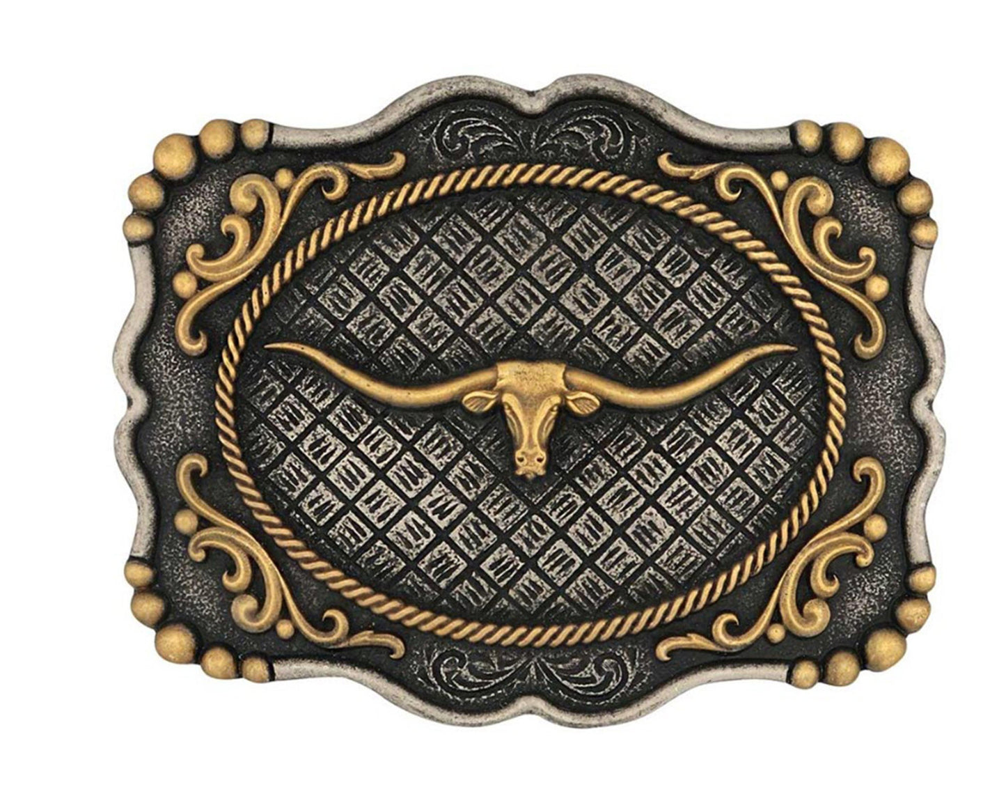ATTITUDE FRAMED LONGHORN BUCKLE