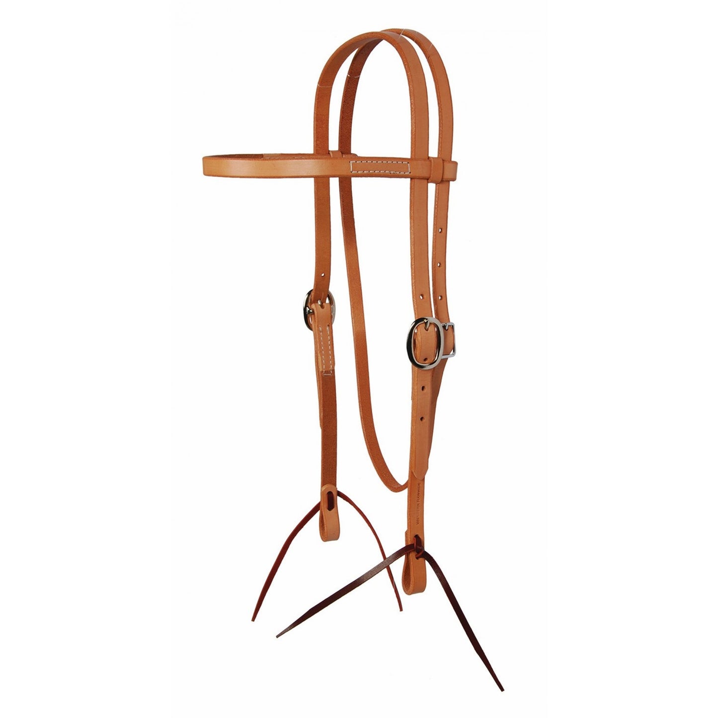 HARNESS LEATHER BROWBAND HEADSTALL WITH TIES -30% OFF