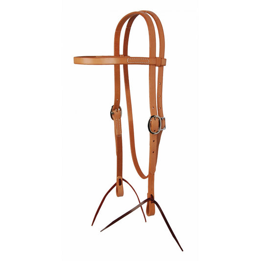 HARNESS LEATHER BROWBAND HEADSTALL WITH TIES -30% OFF