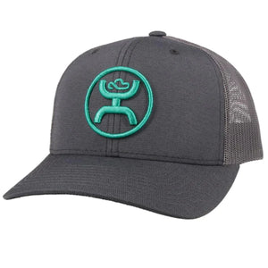 HOOEY "O CLASSIC" GREY W/TURQUOISE PATCH