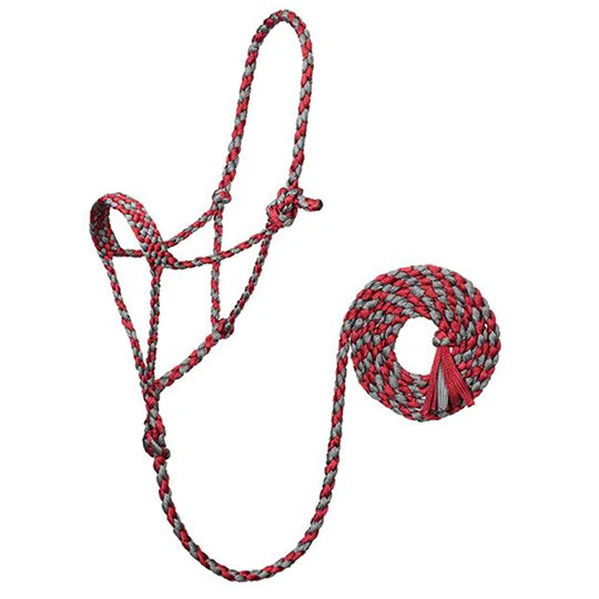 WEAVER BRAIDED ROPE HALTER W/ 10" LEAD