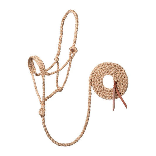 WEAVER BRAIDED ROPE HALTER W/ 10" LEAD