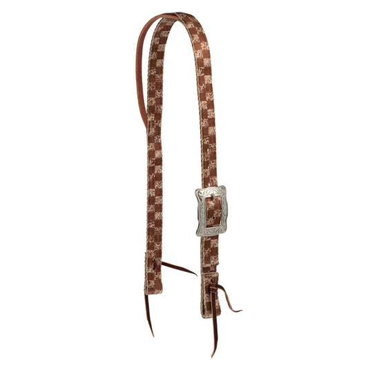 POLY PATTERNED SPLIT EAR HEADSTALL