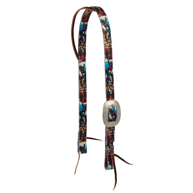 POLY PATTERNED SPLIT EAR HEADSTALL