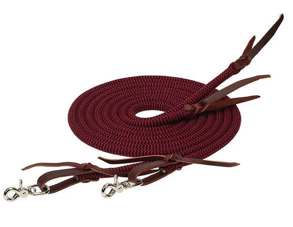 WEAVER ECOLUXE BAMBOO SPLIT REINS- 1/2" X 8'