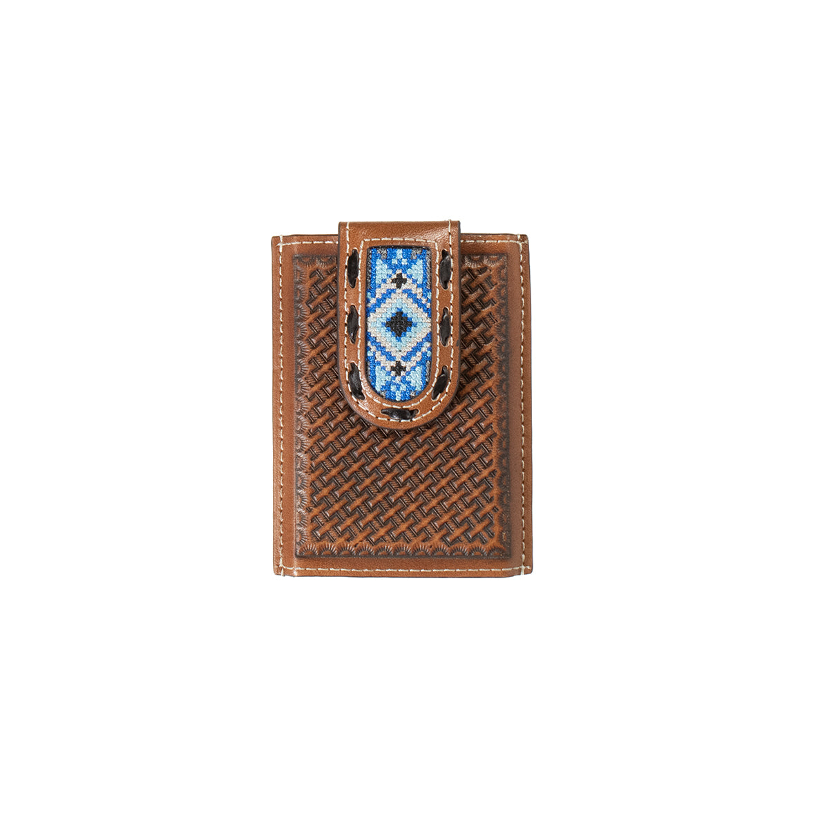 MENS 3D BLUE DIAMOND SMART WALLET