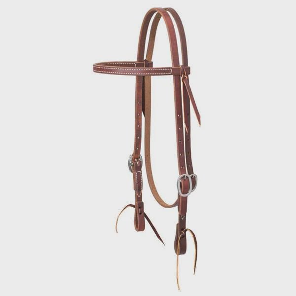 WEAVER DOUBLE BUCKLE WORK TACK BROWBAND HEADSTALL