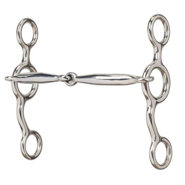 WEAVER SMOOTH SNAFFLE MOUTH LOOSE SHANK BIT