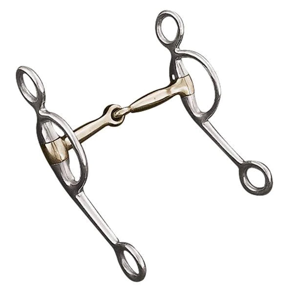 WEAVER SNAFFLE MOUTH FIXED SHANK BIT