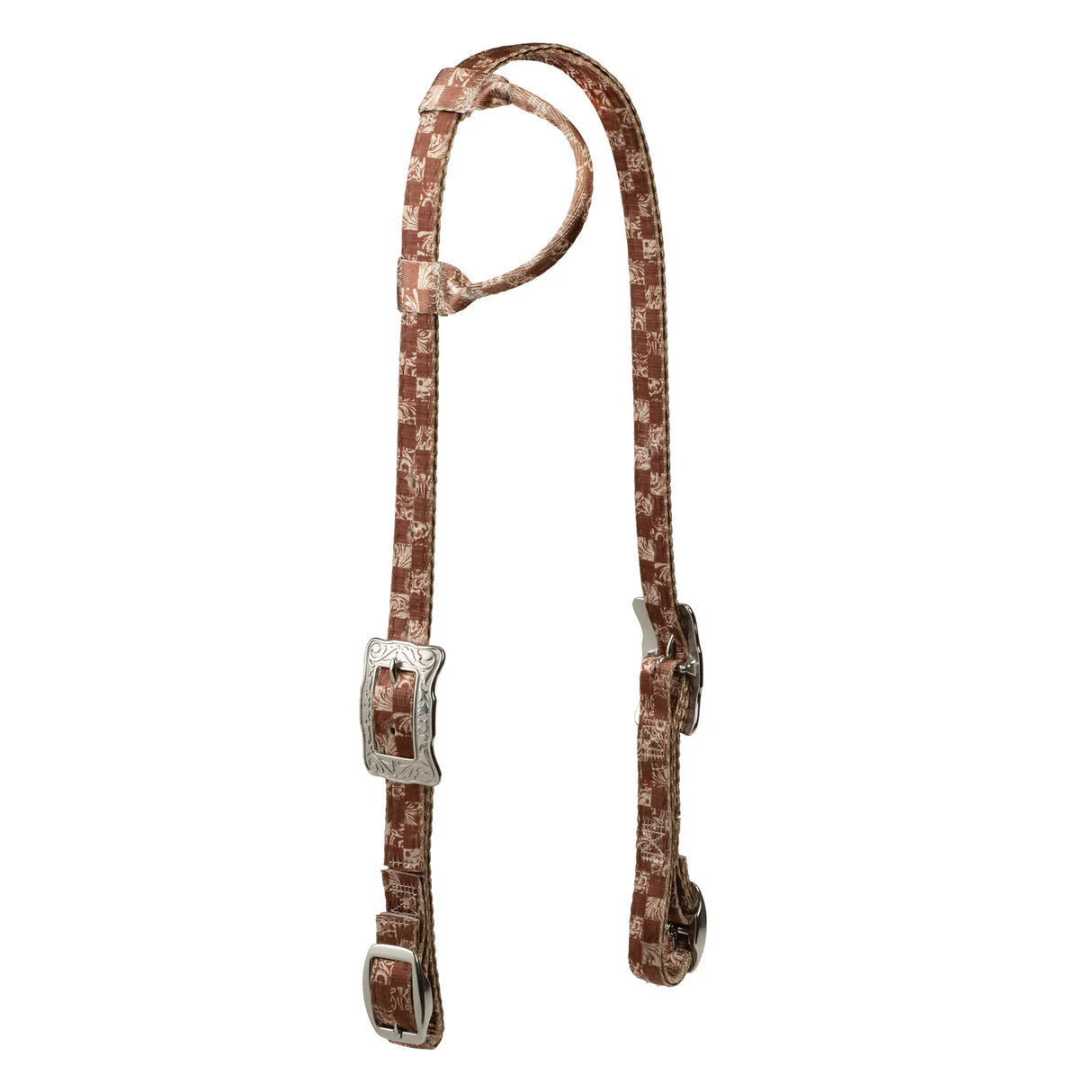 POLY PATTERNED ONE EAR HEADSTALL
