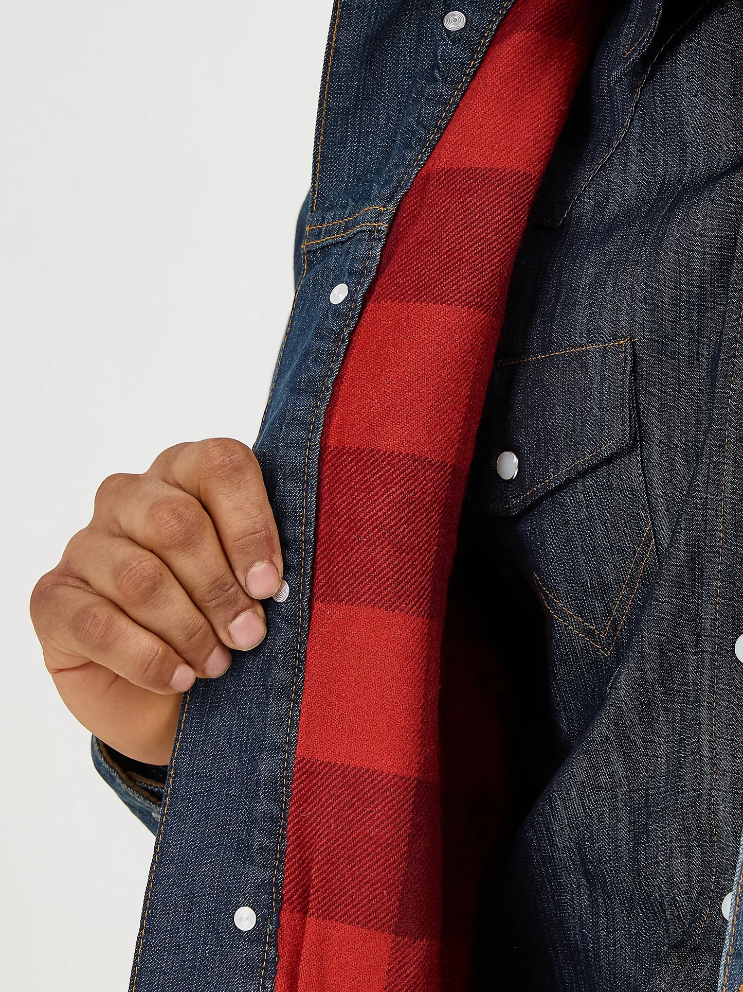 MENS WRANGLER BLANKET LINED DENIM JACKET