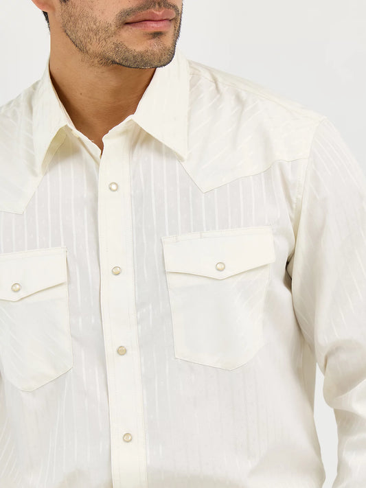 MENS WRANGLER WHITE DRESS SHIRT