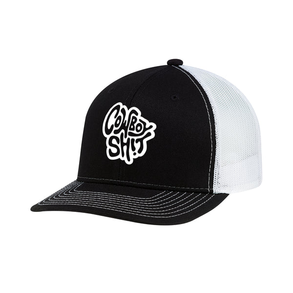 COWBOY SH*T - Softy Hat Black/White