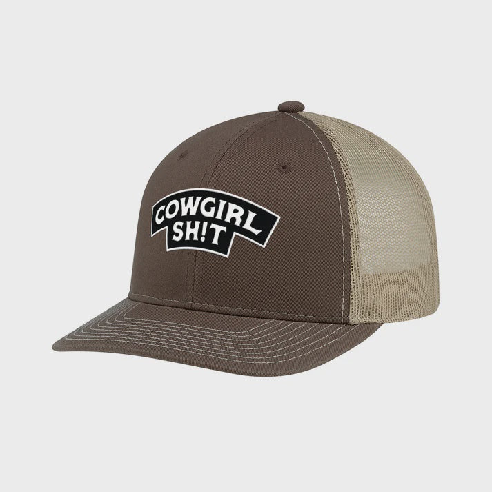 COWBOY SH*T- Cowgirl Banner Brown/Khaki