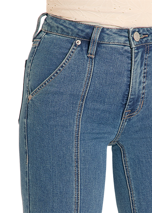 WOMENS FRONT PANEL HIGH RISE TROUSER