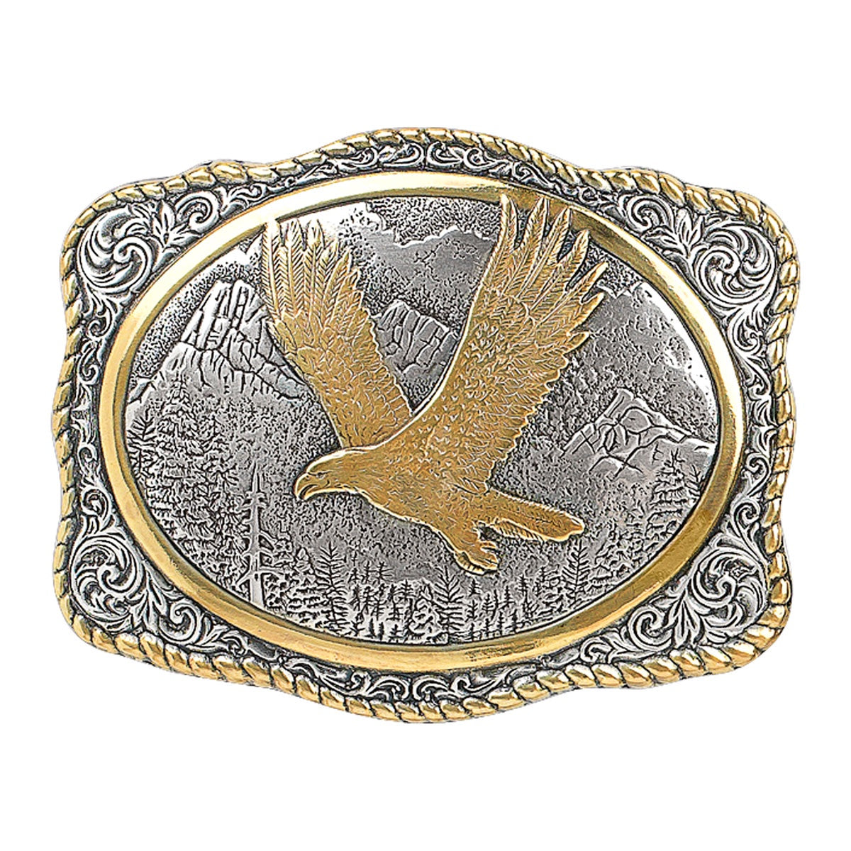 CRUMRINE ANTIQUE FLYING EAGLE BUCKLE