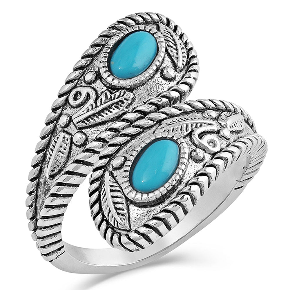 BALANCING THE WHOLE- TURQUOISE OPEN RING
