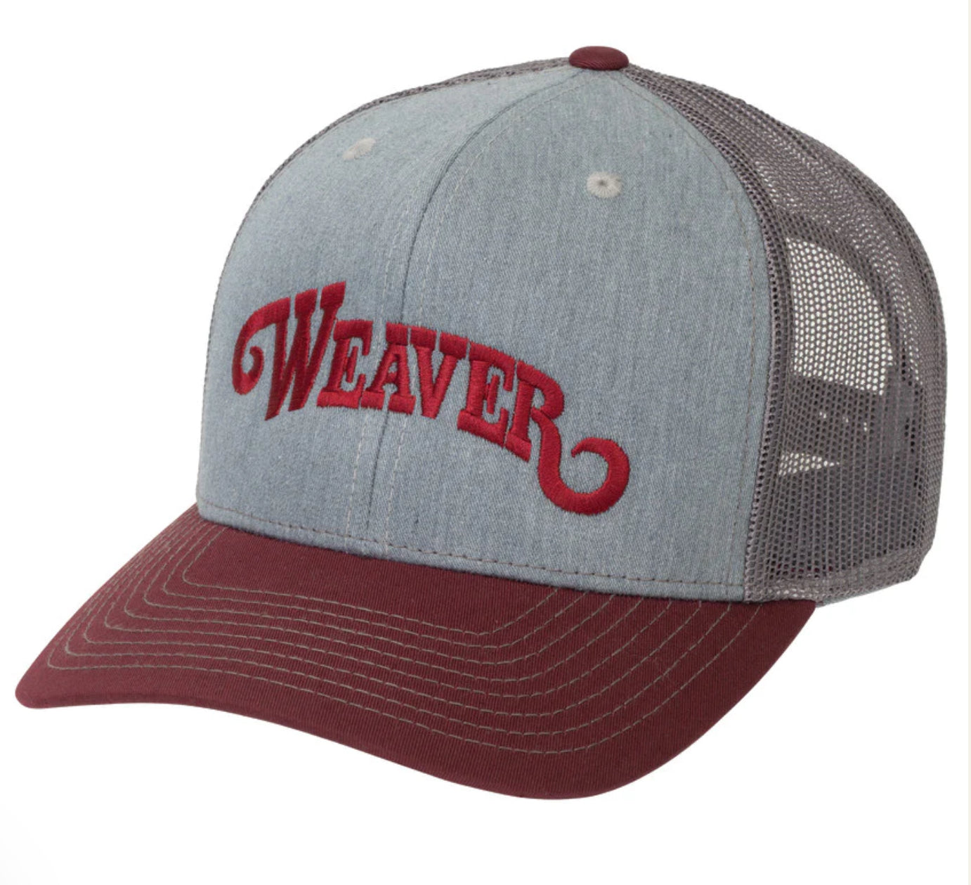 WEAVER GREY/MAROON BALLCAP