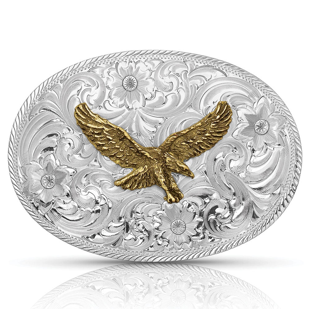 GERMAN SILVER BUCKLE - EAGLE