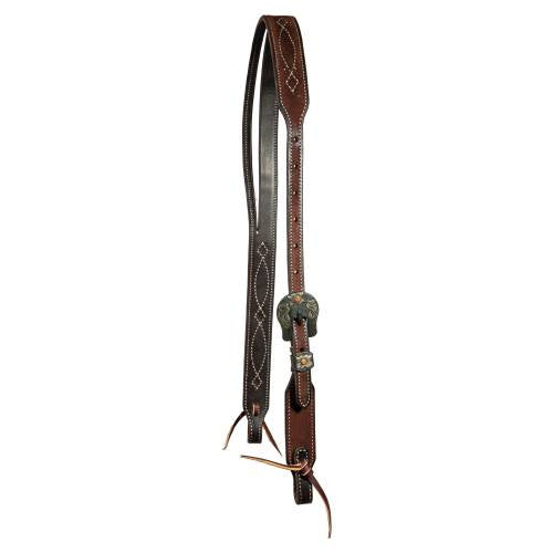 PROFESSIONALS CHOICE TAPERED CHOCOLATE GUNSLINGER SPLIT EAR HEADSTALL