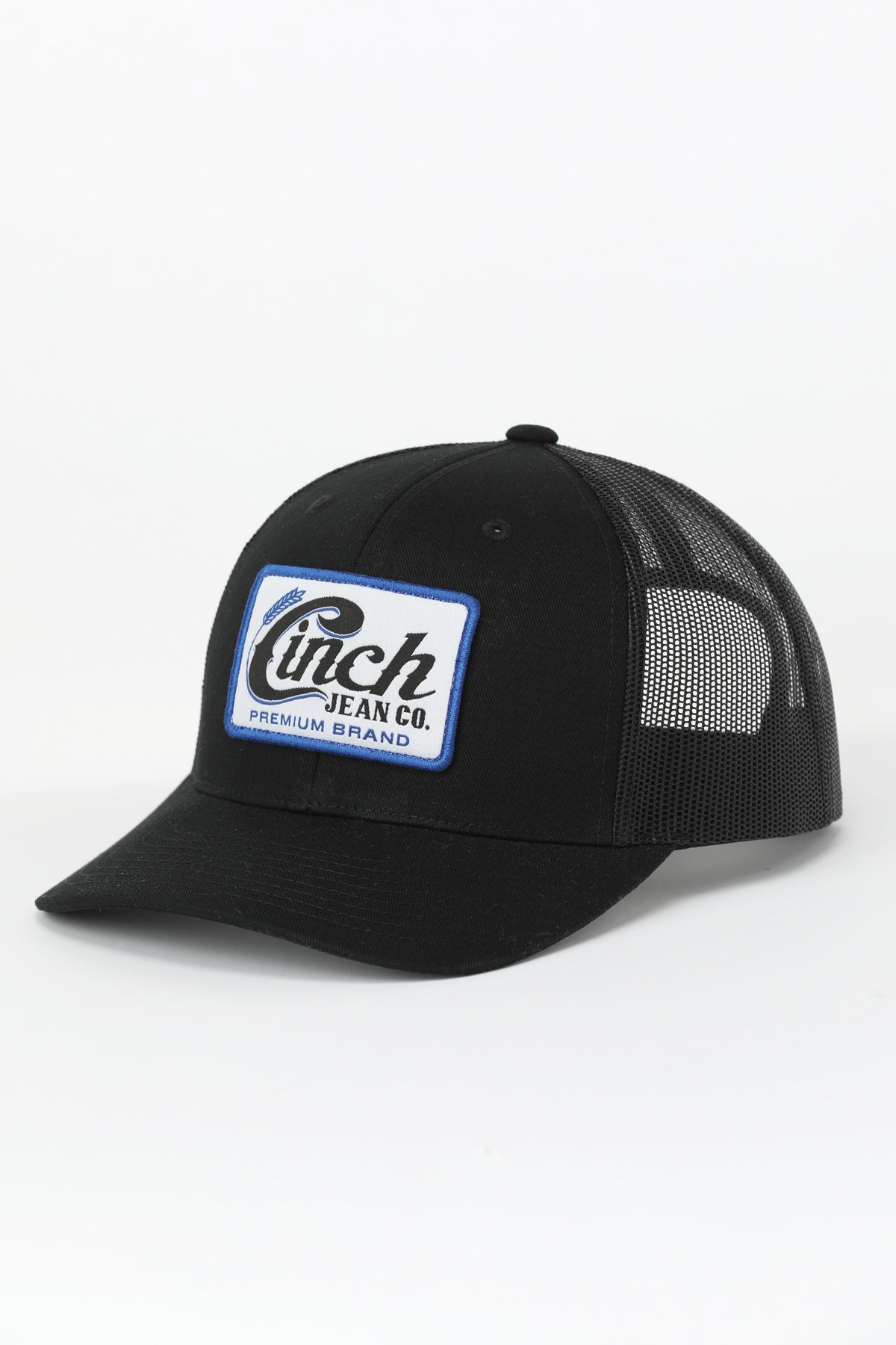 BLACK/BLUE "CINCH" MESH BACK BALLCAP