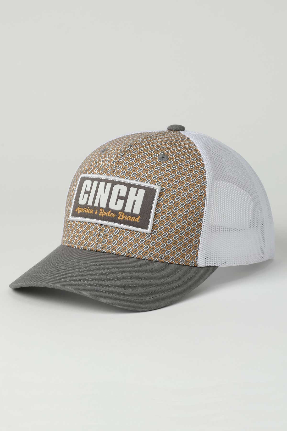 LADIES ORANGE/GREY MESH BACK TRUCKER CAP