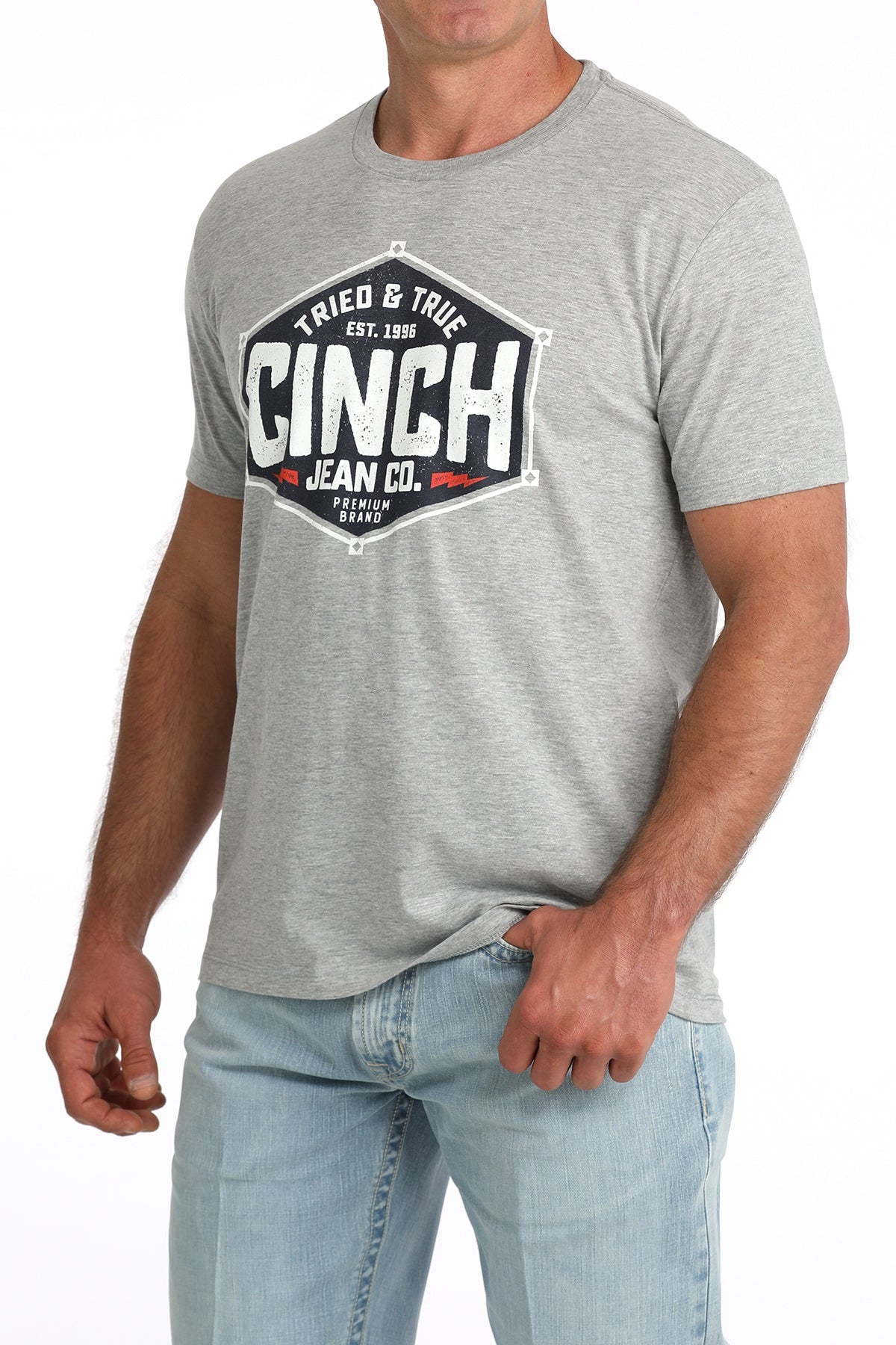 MENS GREY "TRIED & TRUE" TSHIRT