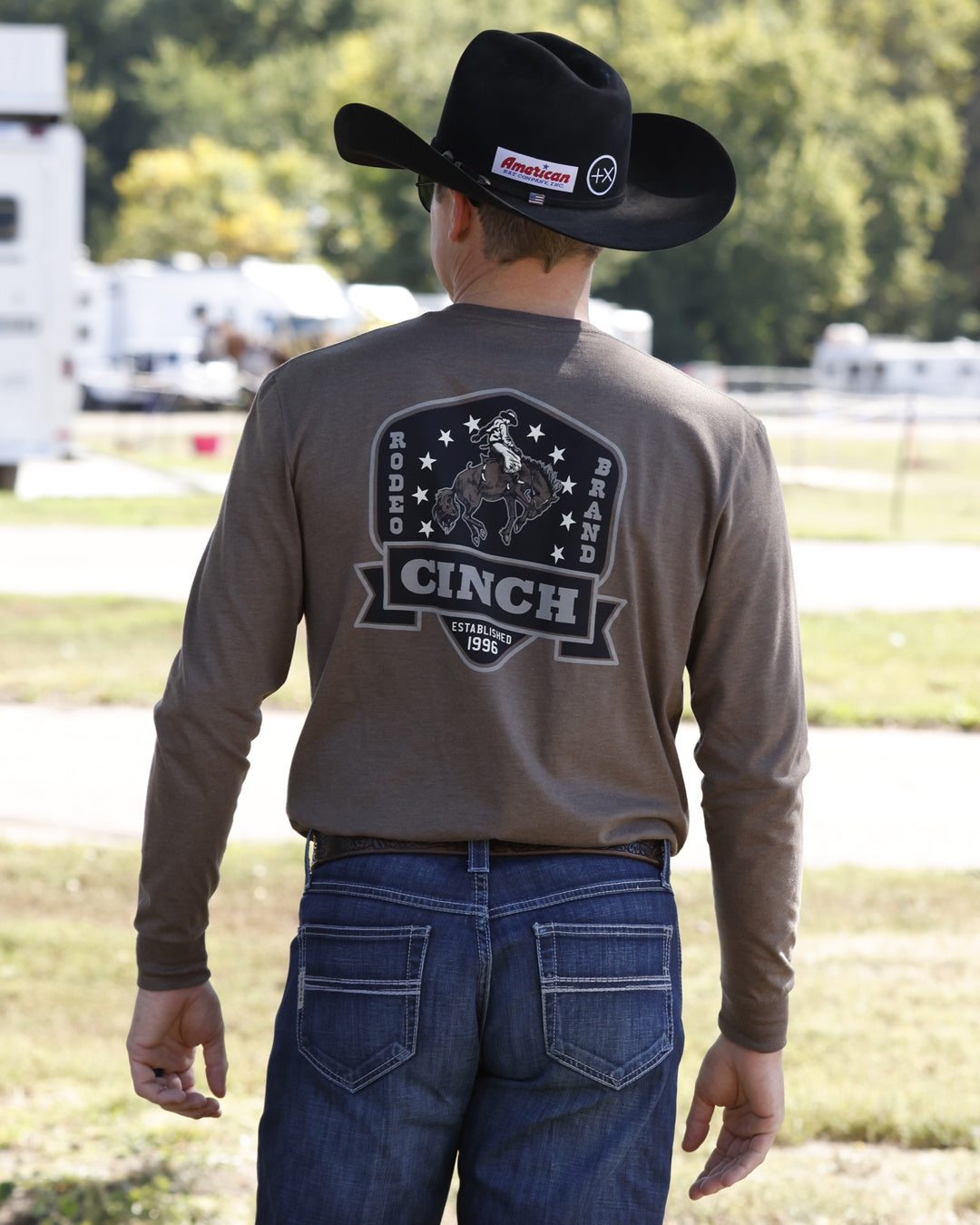 MENS LONG SLEEVE TSHIRT-STONE