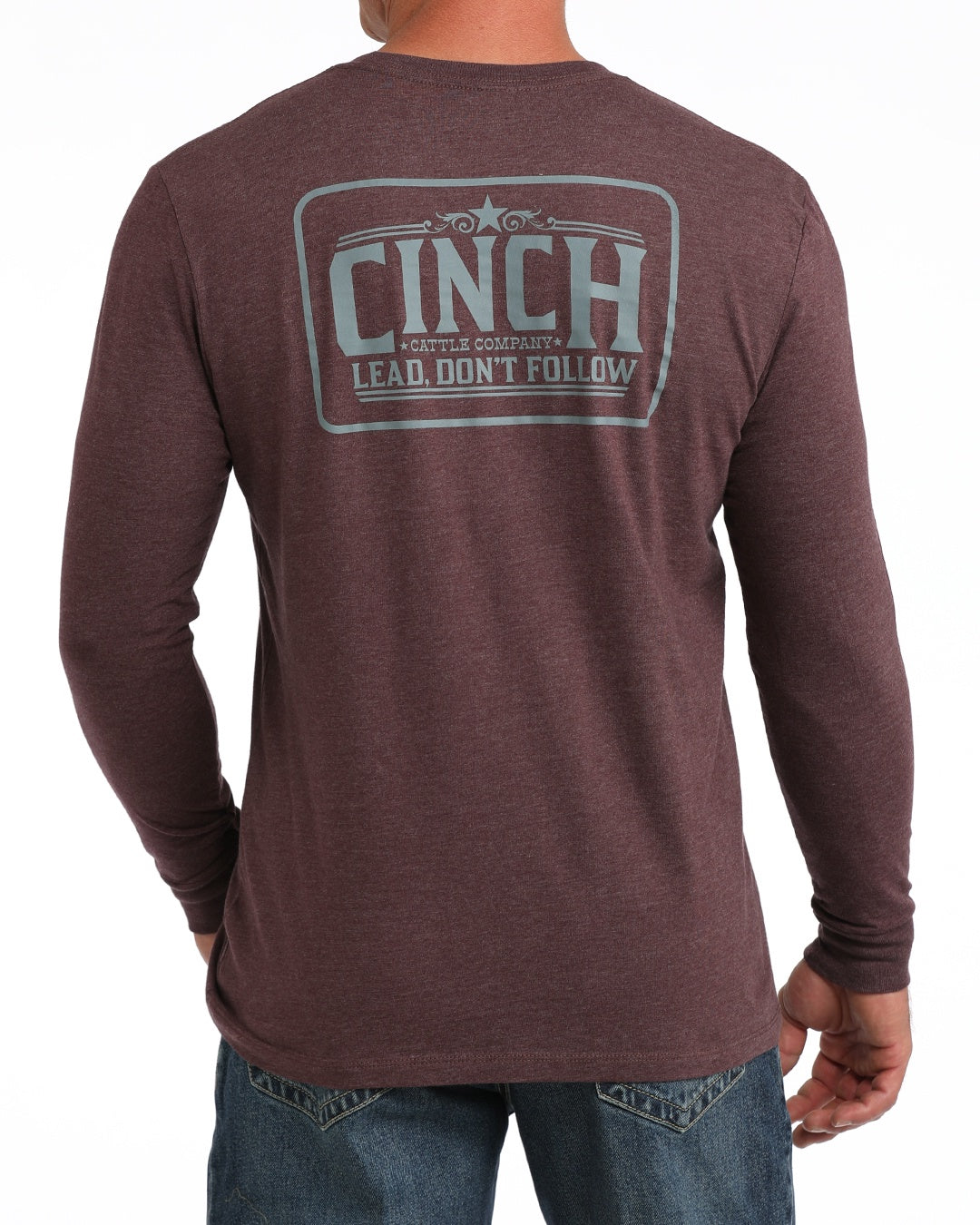 MENS LONGSLEEVE TSHIRT- MAROON