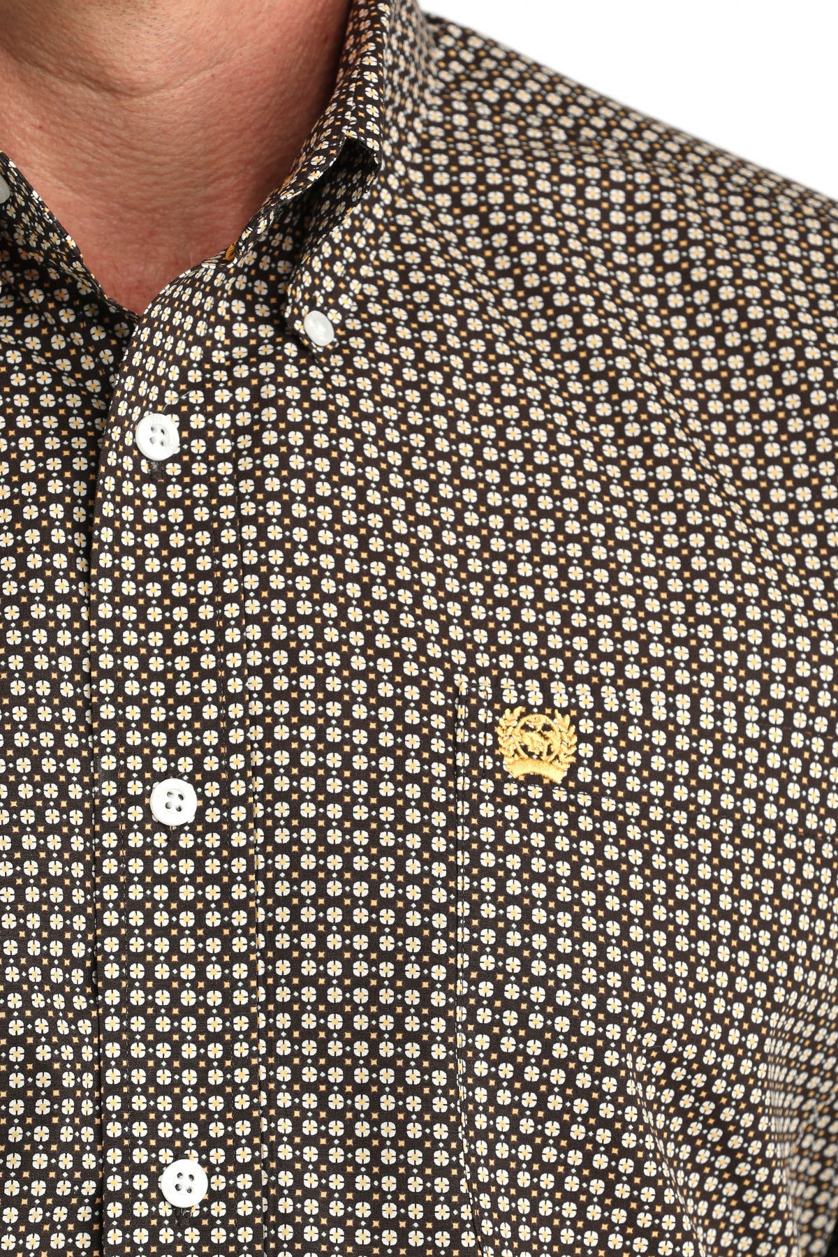 MENS CLASSIC FIT- BROWN PRINT