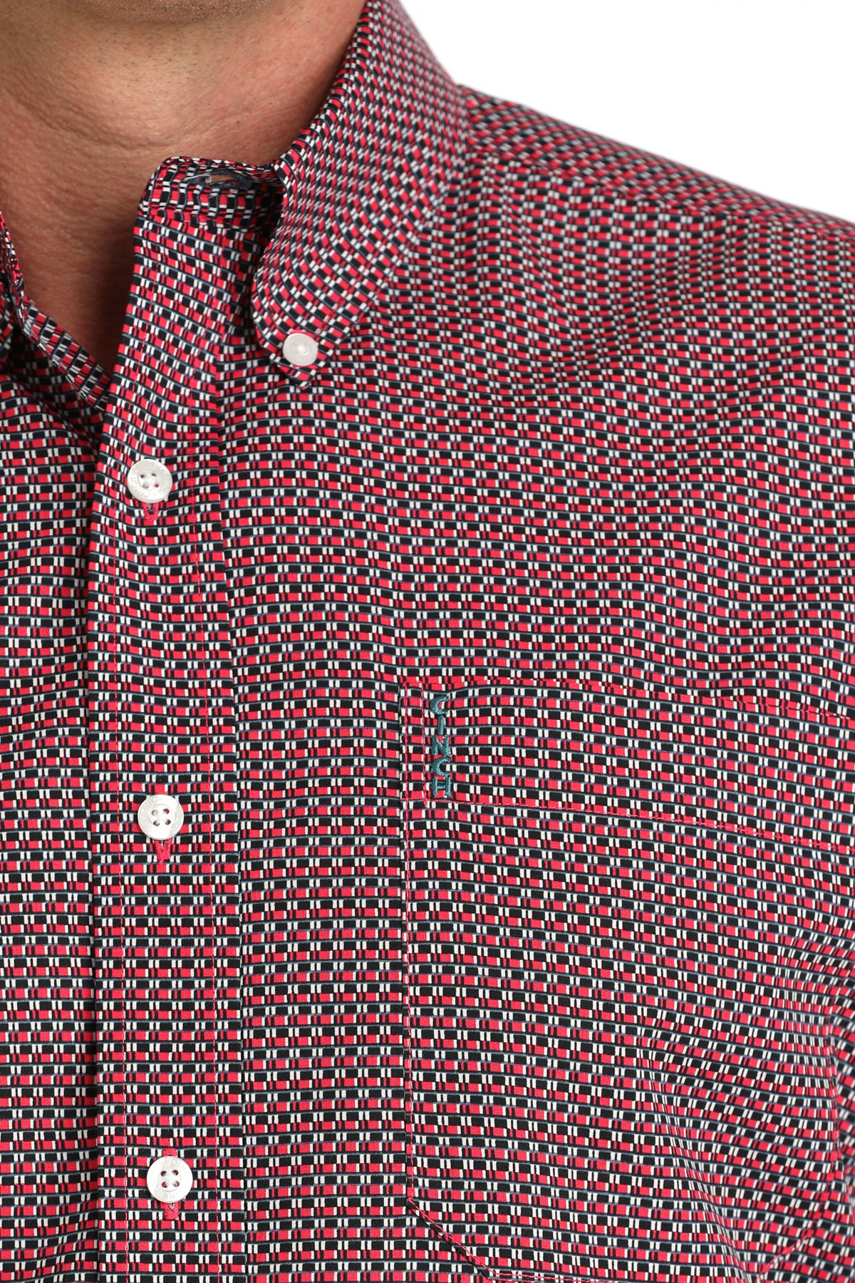 MENS MODERN FIT- RED PRINT