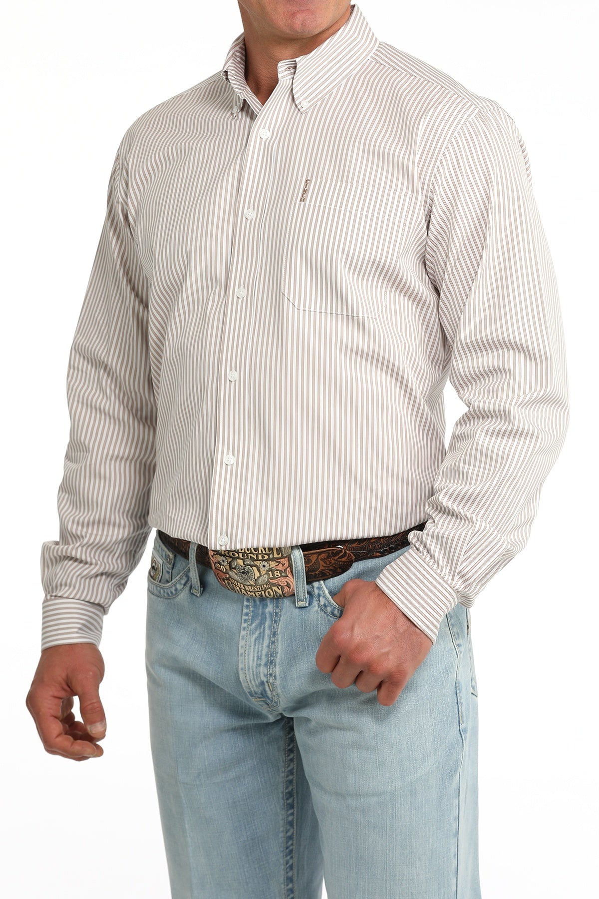MENS MODERN FIT - WHITE STRIPES