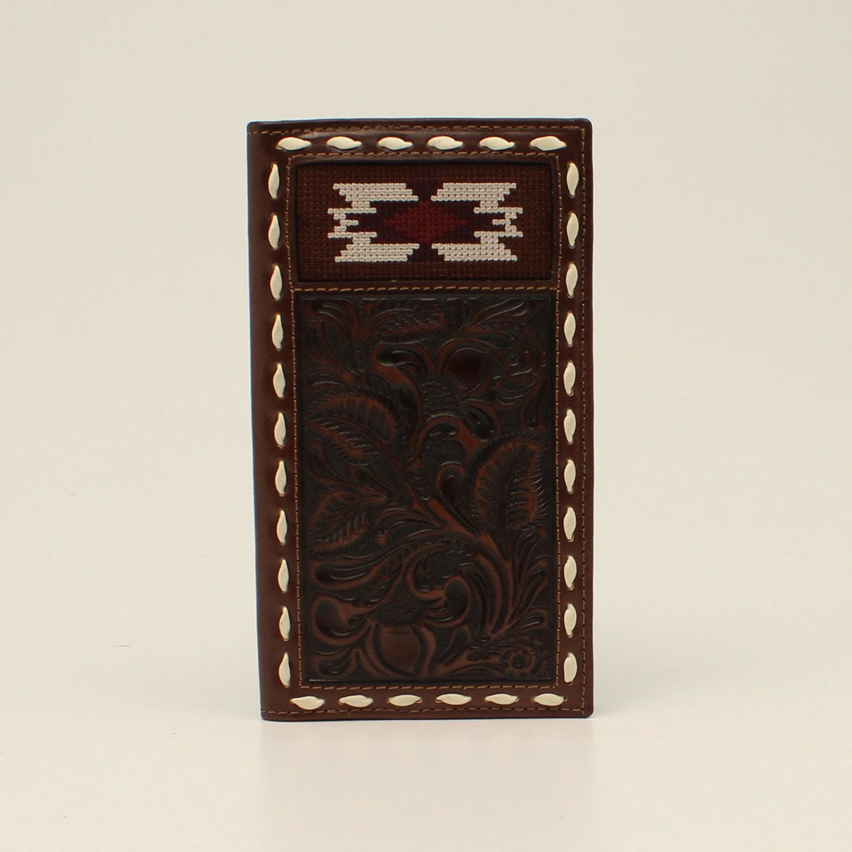 MENS NOCONA SOUTHWESTERN BUCK LACING RODEO WALLET