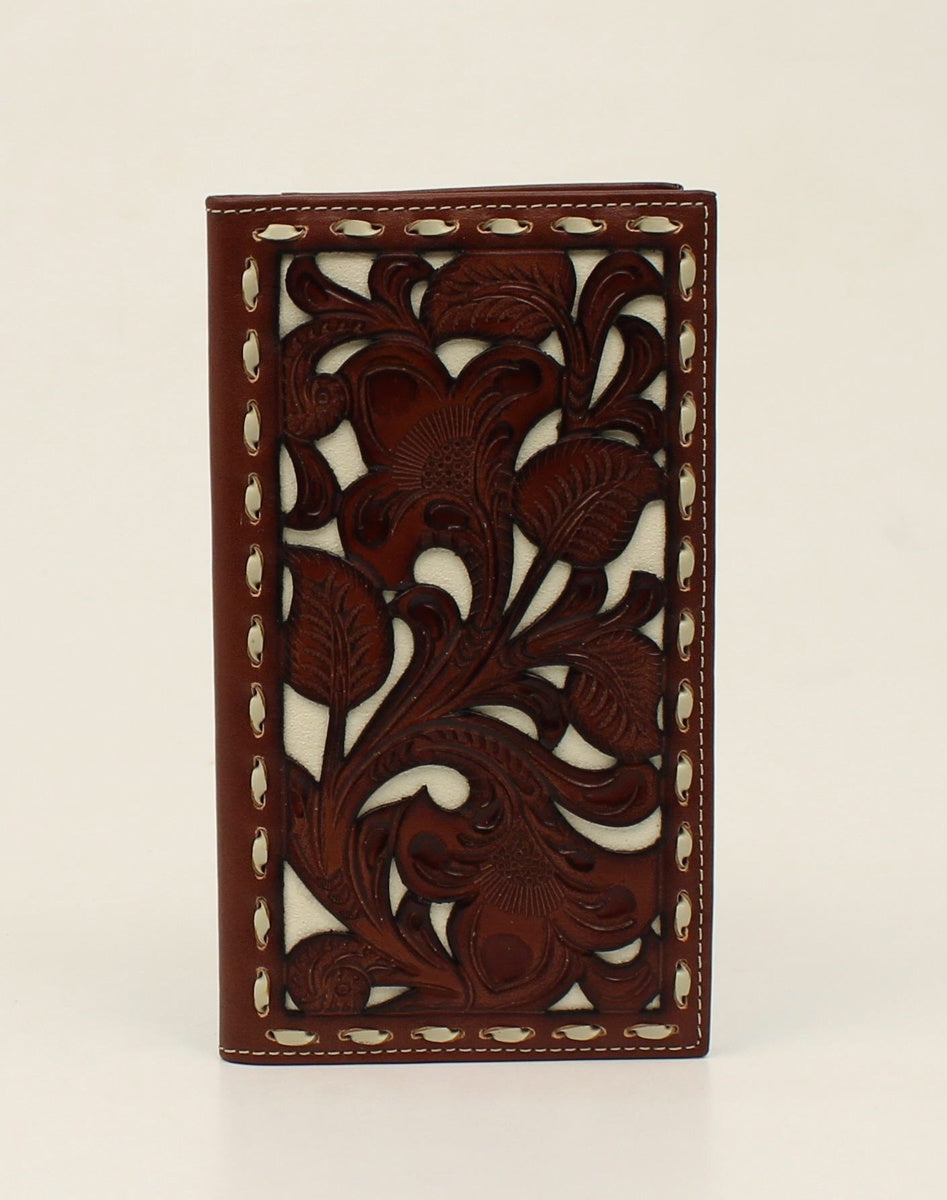 MENS WHITE UNDERLAY RODEO WALLET