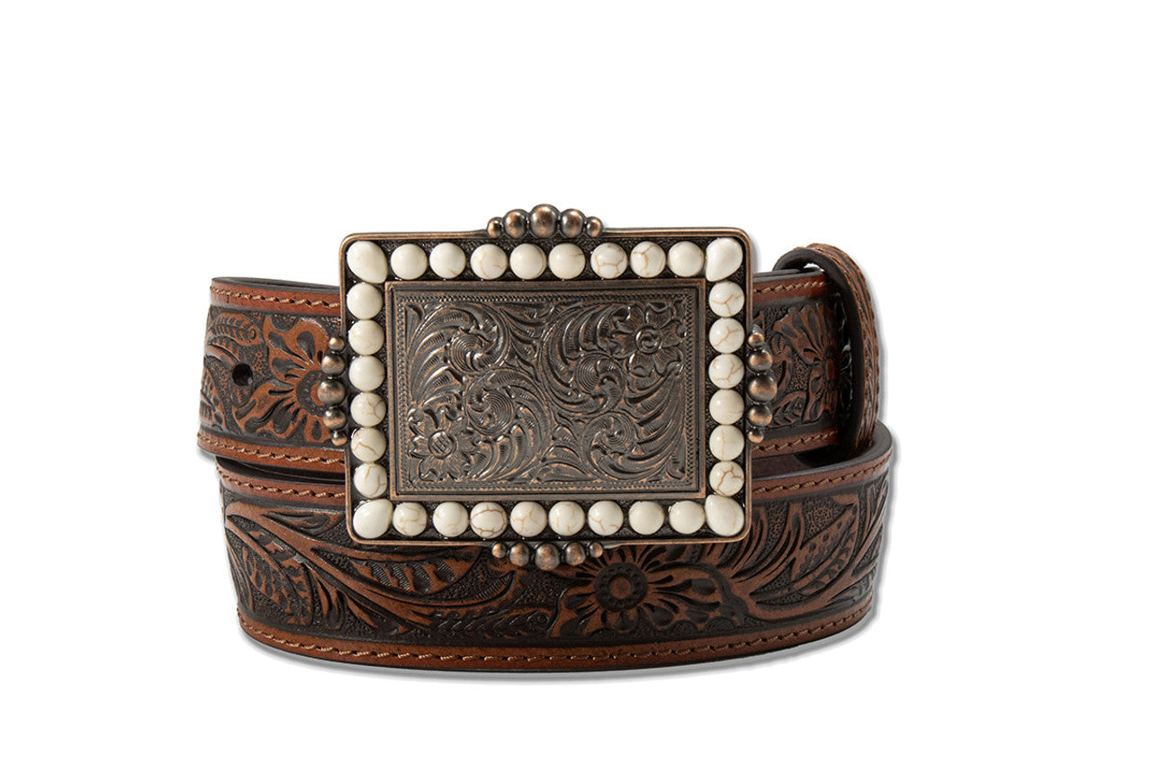 YOUTH ANGEL RANCH BELT W/ STUDDED BUCKLE