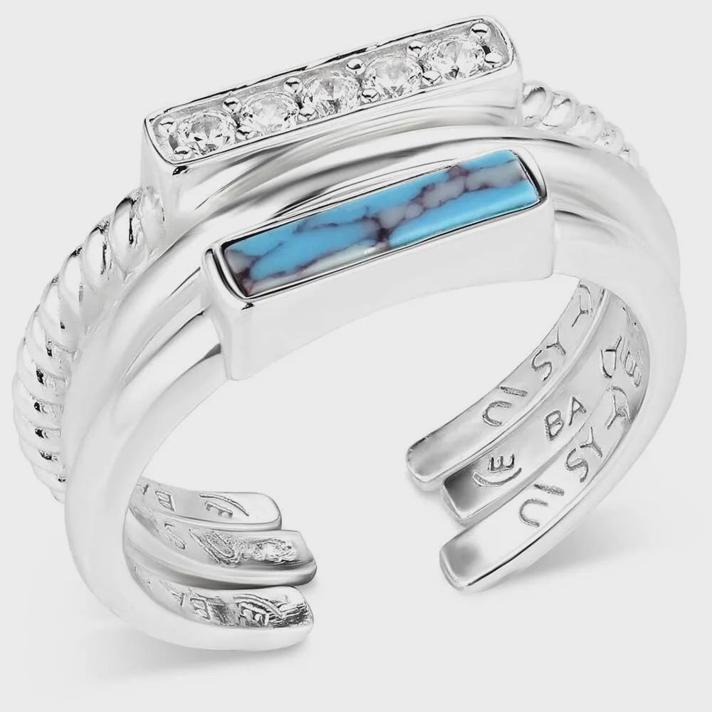 EFFORTLESS TRIO STACKED RING SET