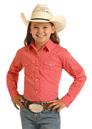GIRLS PANHANDLE CORAL SHIRT